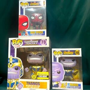 Three Funko Pops